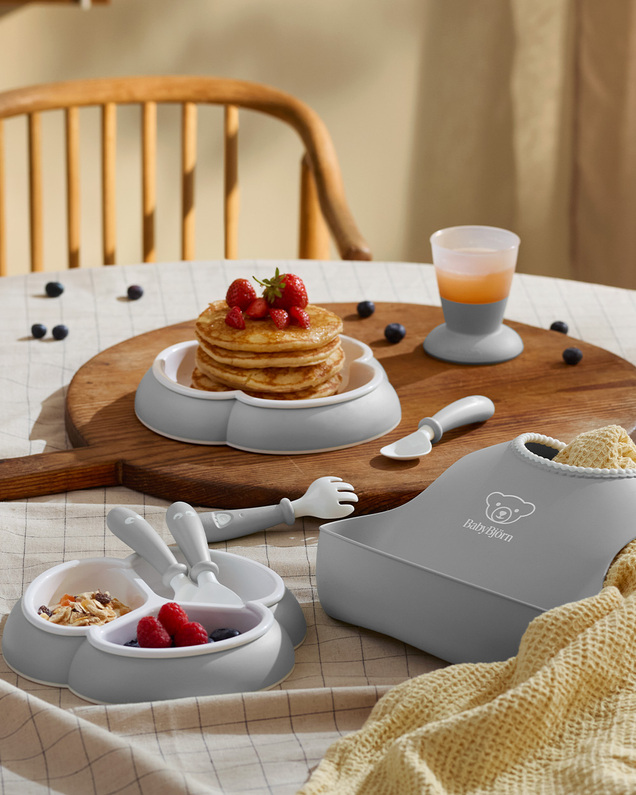 Coffret repas 8 pièces Coloris gris  Babybjörn