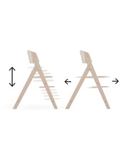 Chaise haute Click & Fold 3-en-1 Coloris light natural Cybex