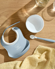 Coffret repas 3 pièces Coloris bleu pastel Babybjörn