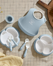 Coffret repas 8 pièces Coloris bleu pastel Babybjörn