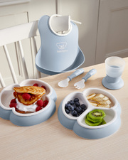 Coffret repas 8 pièces Coloris bleu pastel Babybjörn