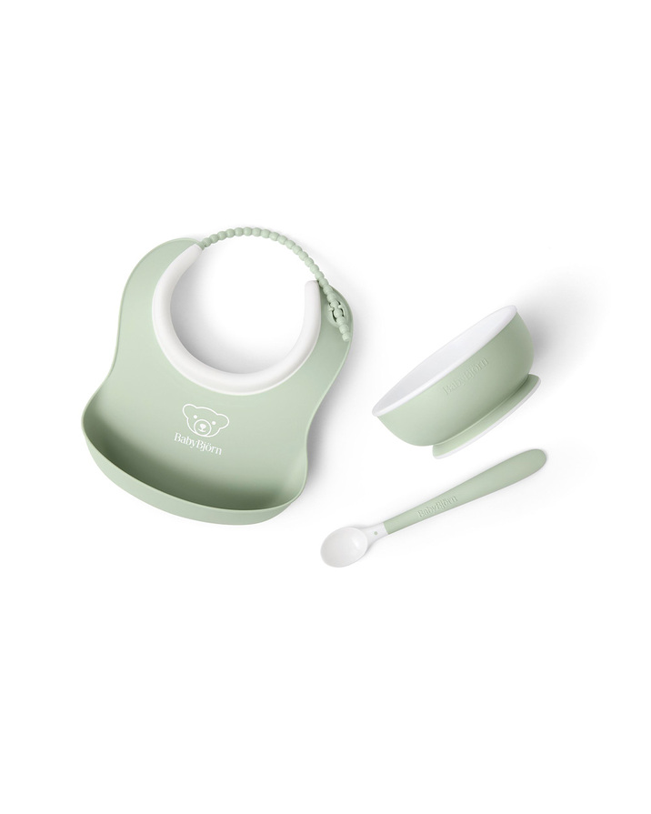Coffret repas 3 pièces Coloris vert pastel Babybjörn
