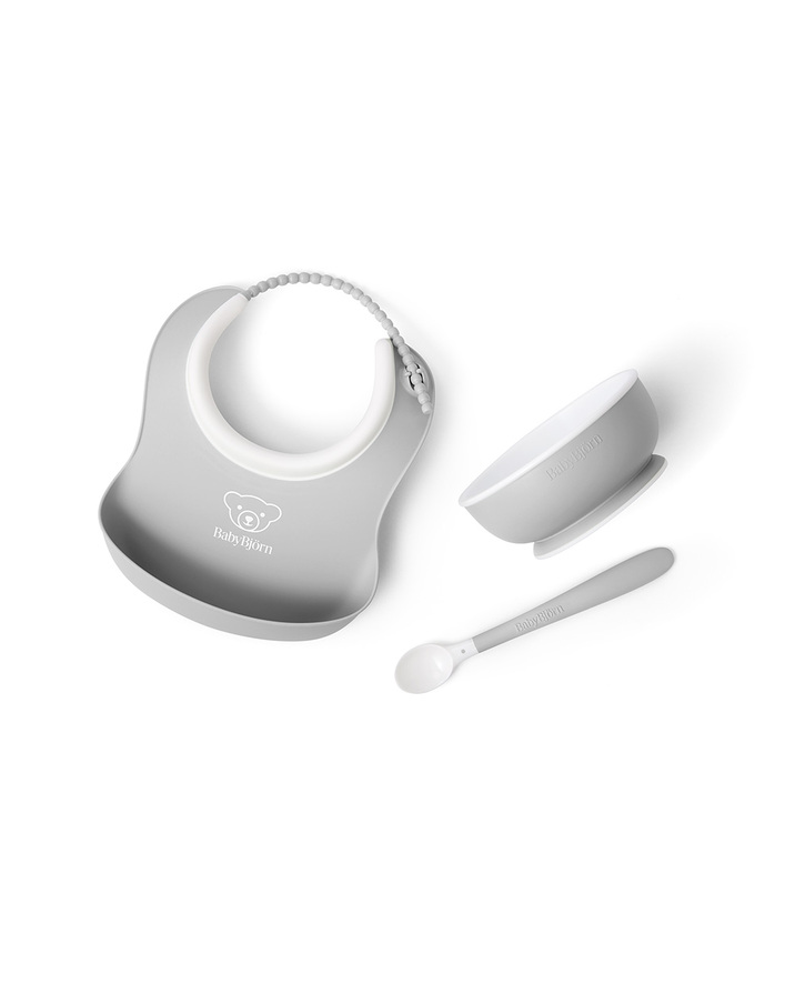 Coffret repas 3 pièces Coloris gris Babybjörn