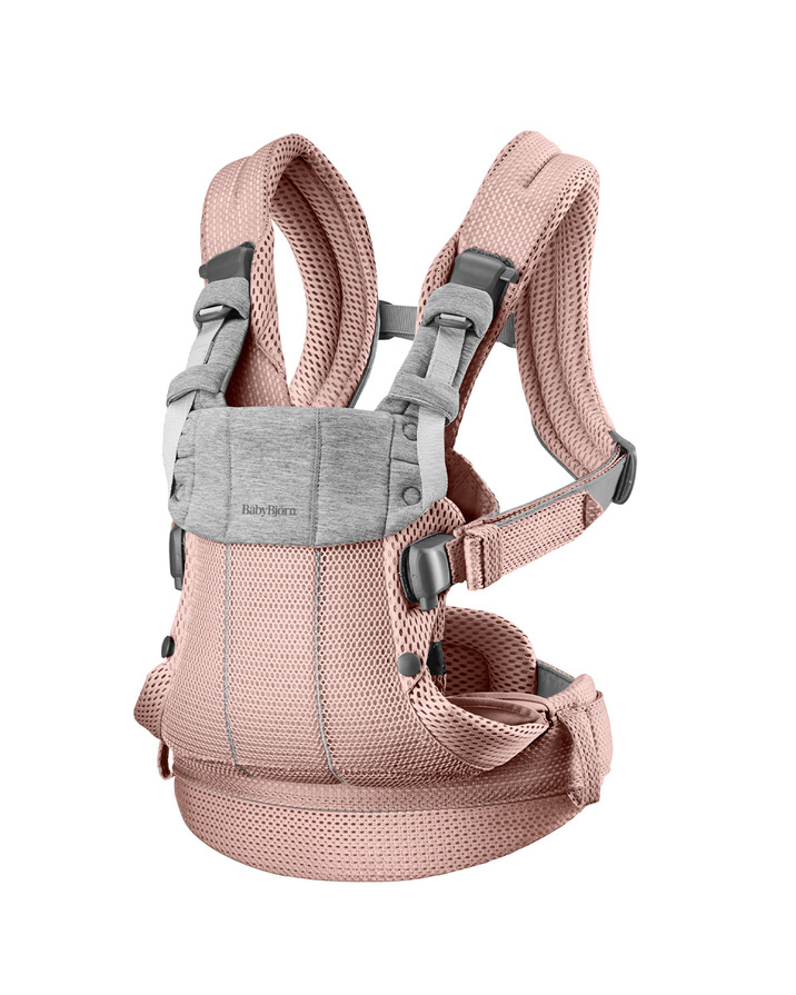 Porte-bébé Harmony Mesh 3D Coloris rose poudré Babybjörn