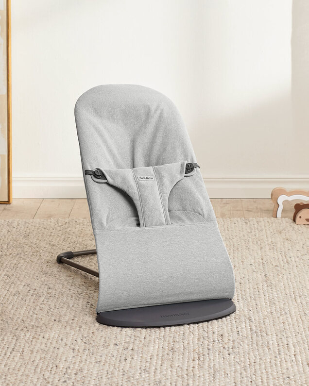 Transat Bliss tissé chiné Coloris gris clair Babybjörn