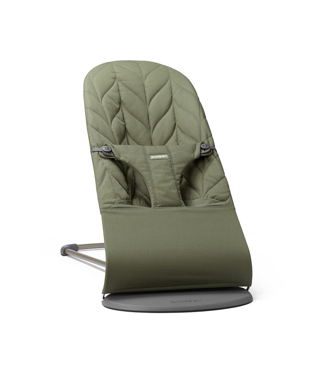 Transat Bliss tissé matelassage pétale Coloris vert foncé Babybjörn