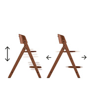 Chaise haute Click & Fold 4-en-1 Coloris all natural dark Cybex