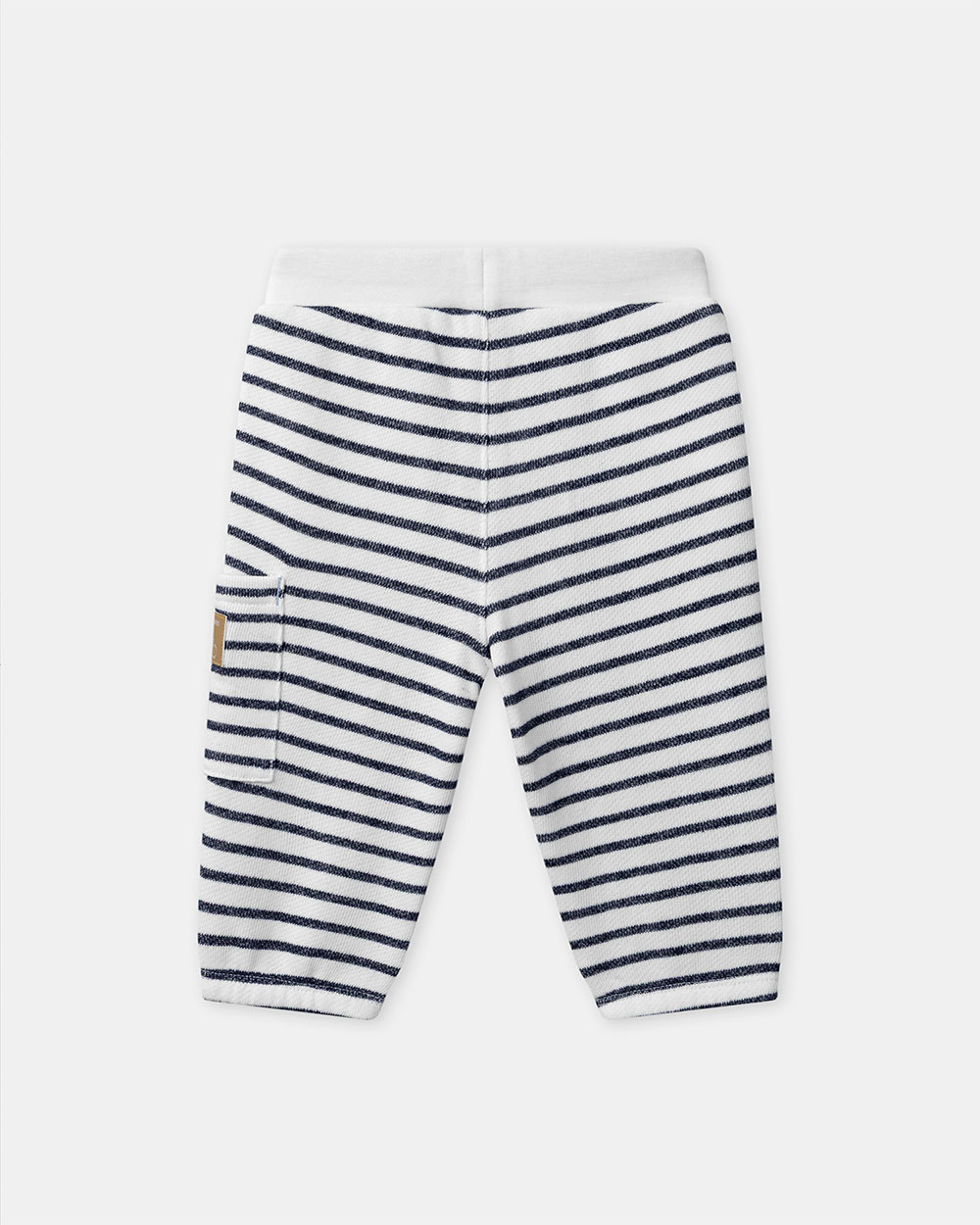 Jogging &agrave; rayures avec cordon Coloris bleu marine  Sergent Major