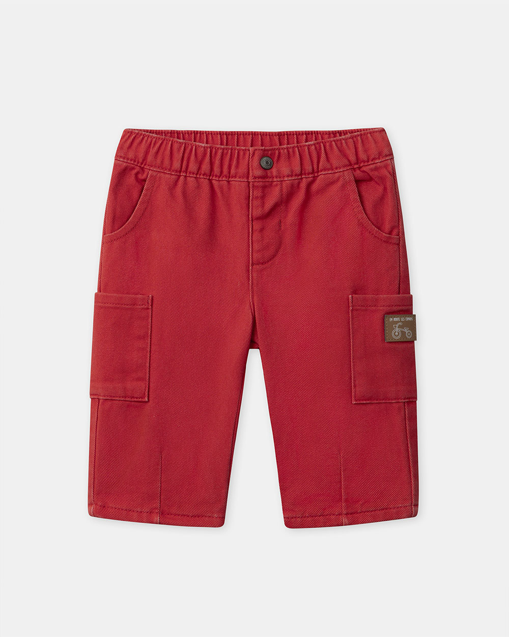 Pantalon en twill Coloris rouge Sergent Major