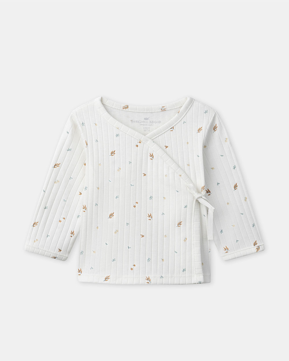 Ensemble haut, pantalon et bonnet imprim&eacute; feuillage Coloris &eacute;cru  Sergent Major