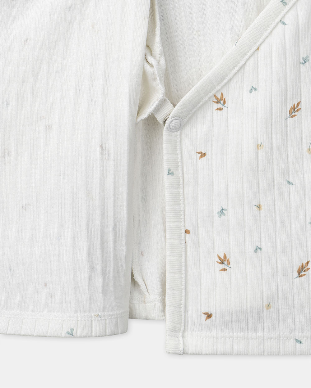Ensemble haut, pantalon et bonnet imprim&eacute; feuillage Coloris &eacute;cru  Sergent Major