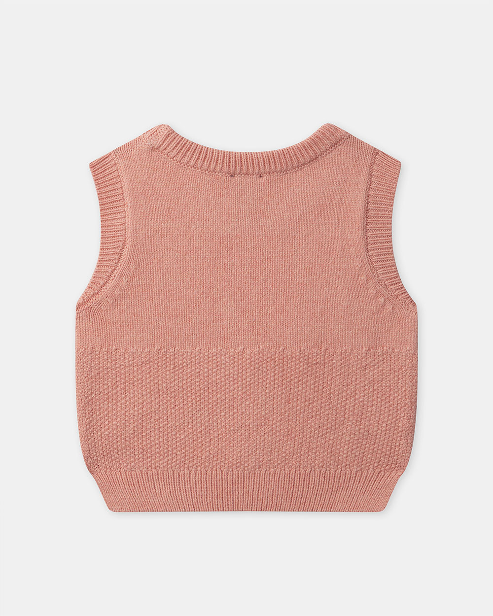 Pull brod&eacute; sans manches Coloris corail  Sergent Major
