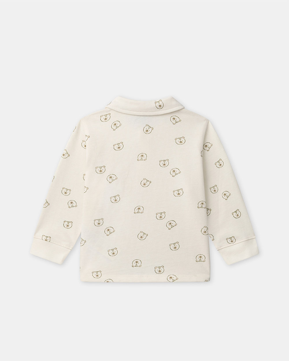 Polo imprim&eacute; ours Coloris &eacute;cru  Sergent Major