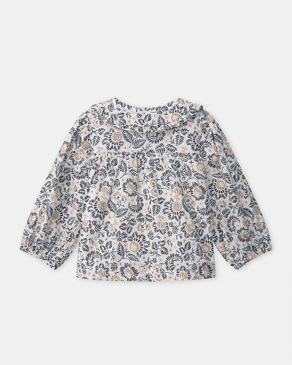 Blouse imprimée fleuri à col Coloris gris foncé Sergent Major