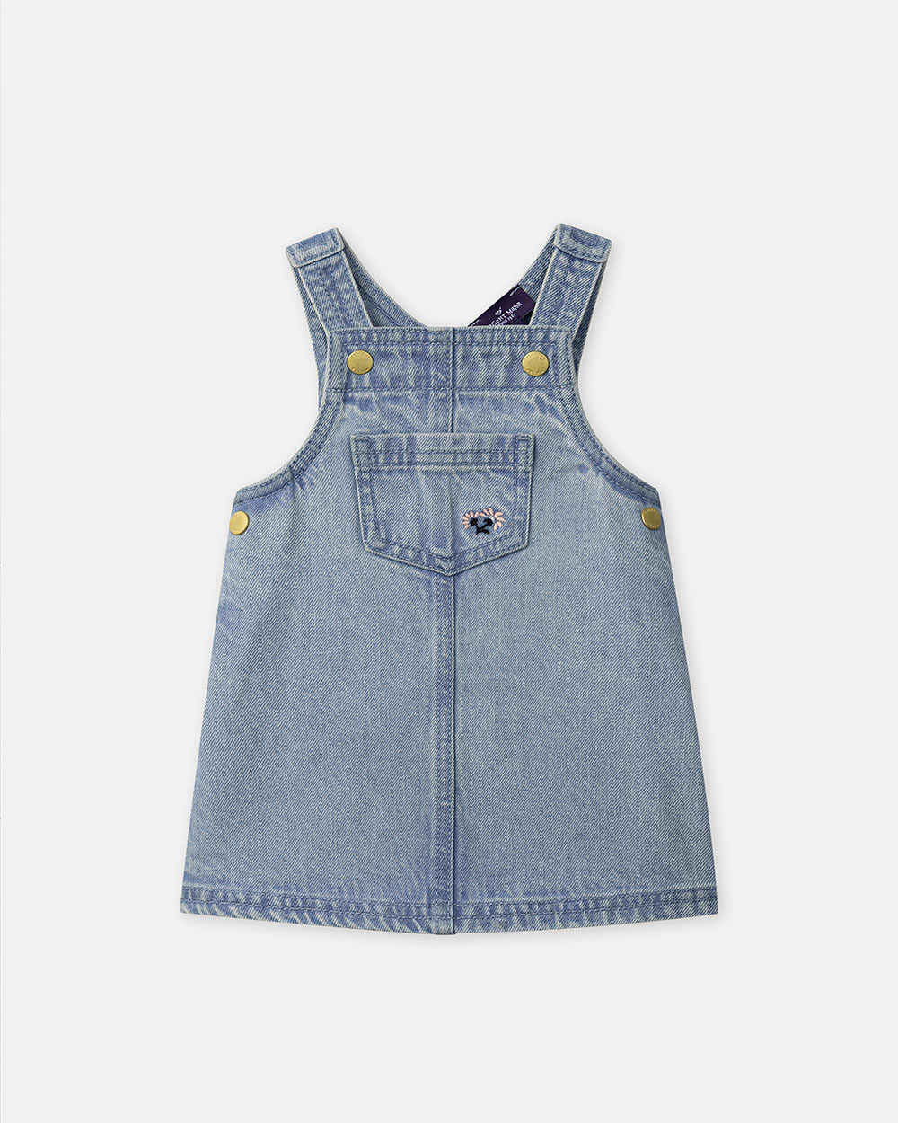 Ensemble chasuble denim + body Coloris bleu Sergent Major