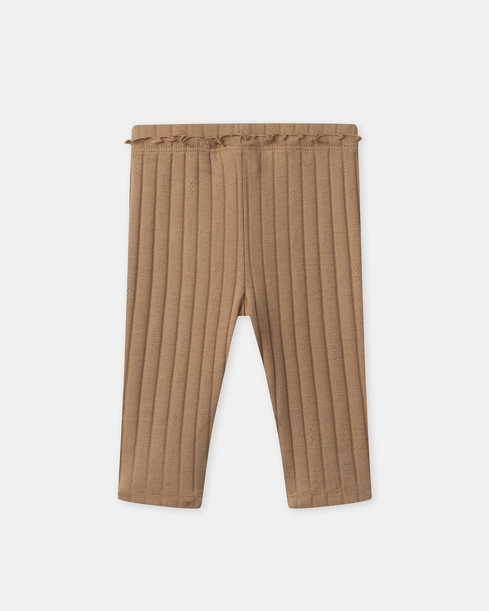 Legging côtelé à volants Coloris marron Sergent Major