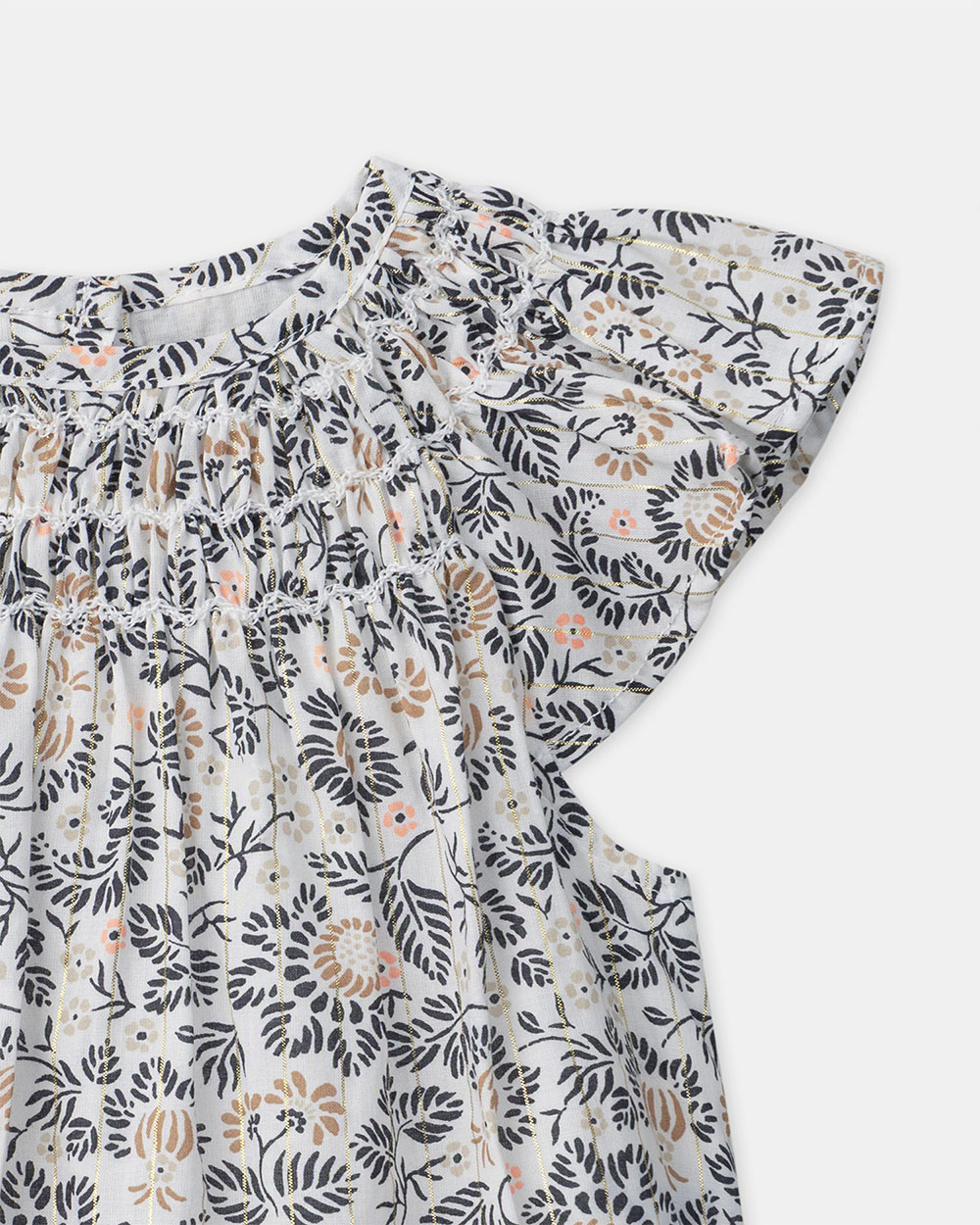Robe et bloomer imprimé fleuri Coloris gris Sergent Major