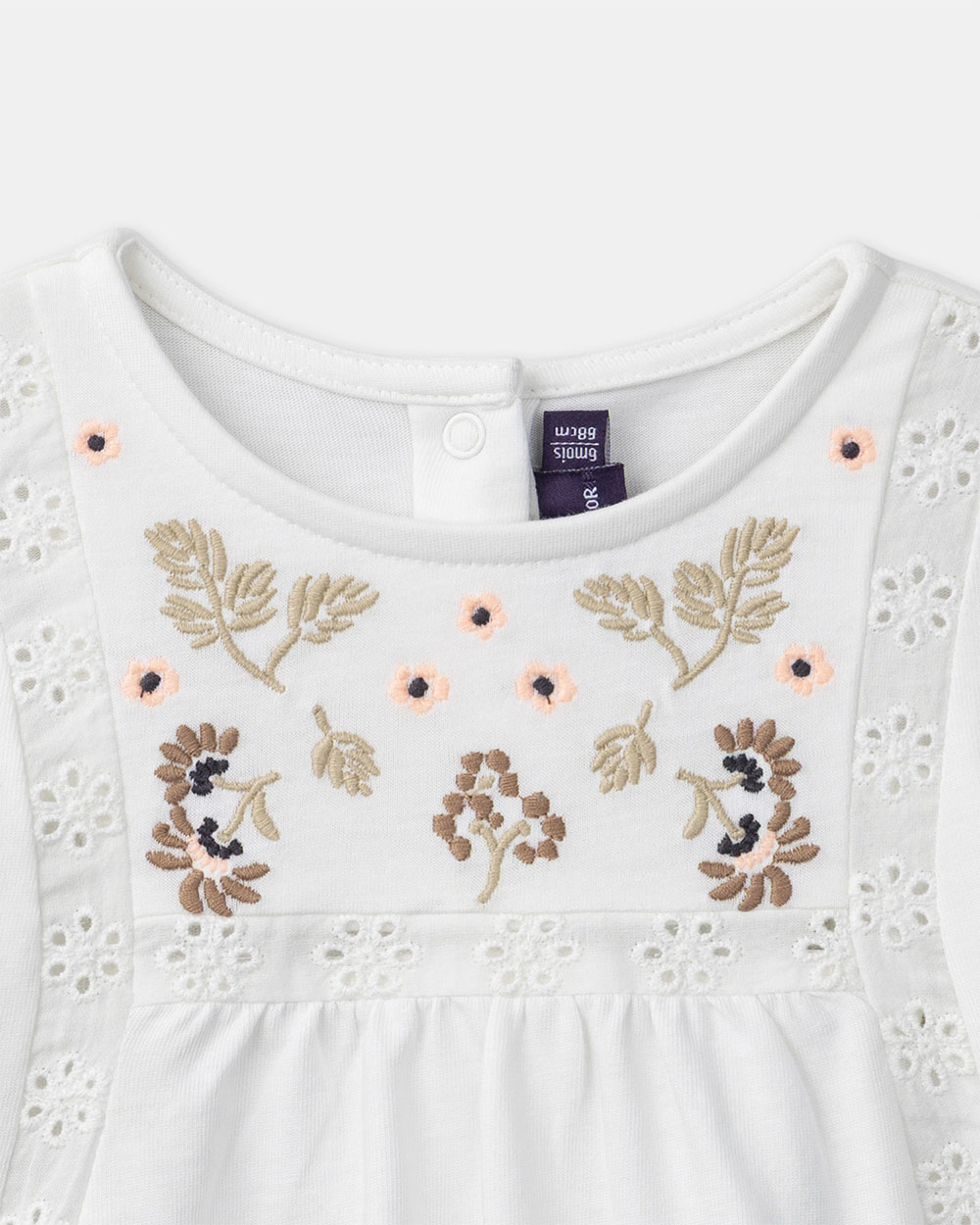 Blouse à broderie fleurs Coloris écru Sergent Major