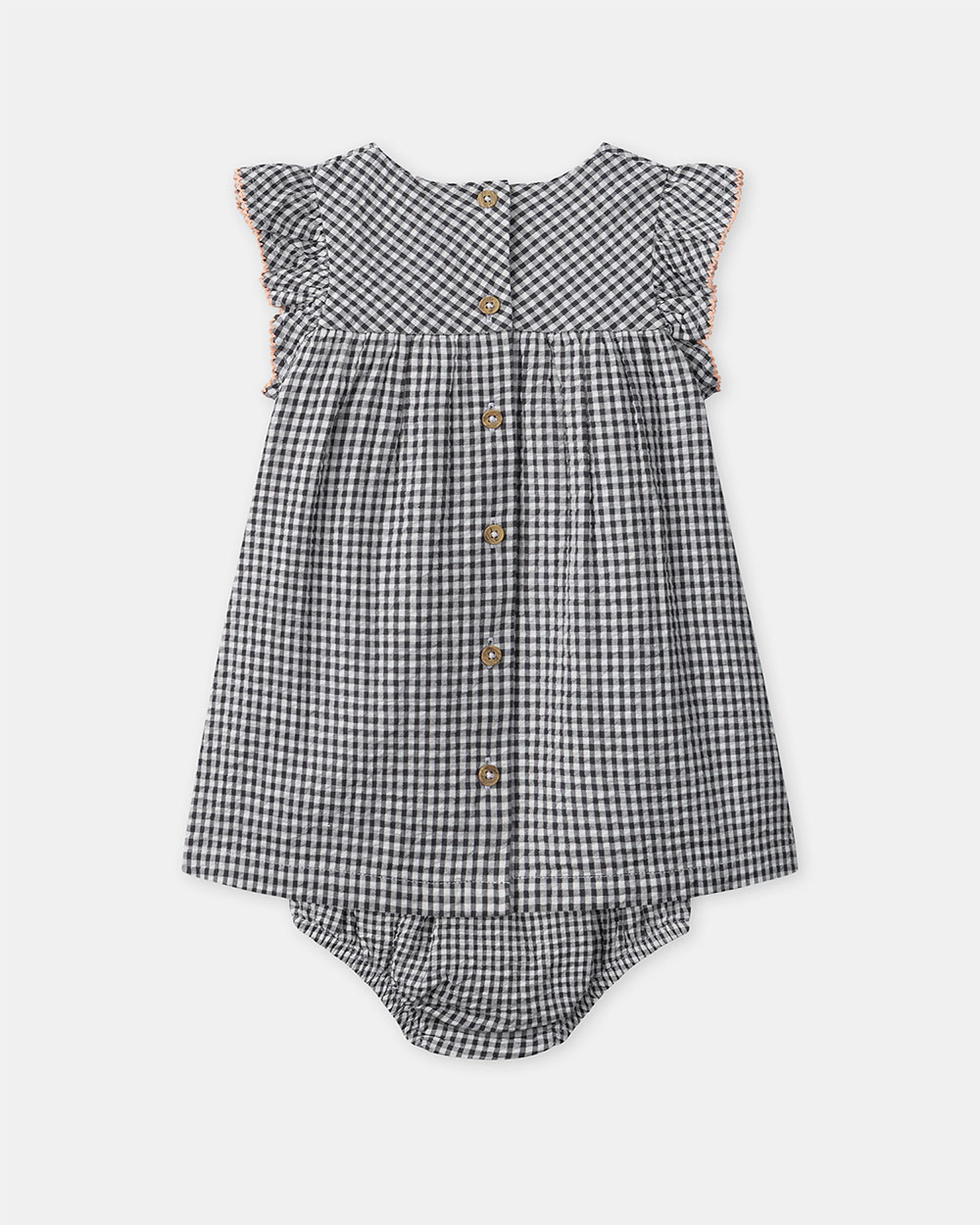 Robe et bloomer vichy Coloris gris foncé Sergent Major