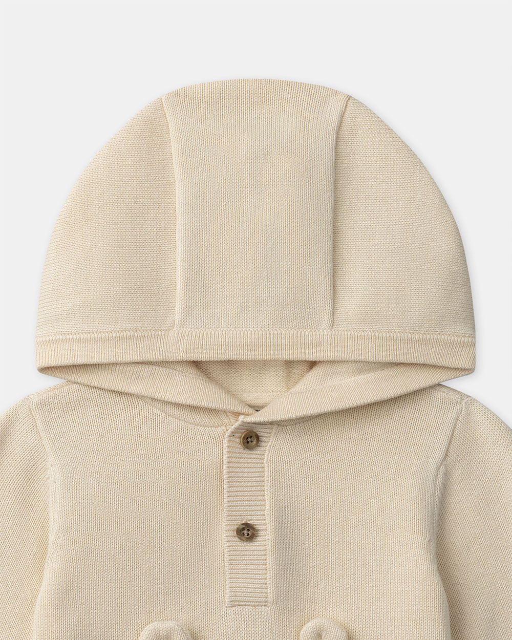 Pull à capuche motif animal Coloris beige Sergent Major