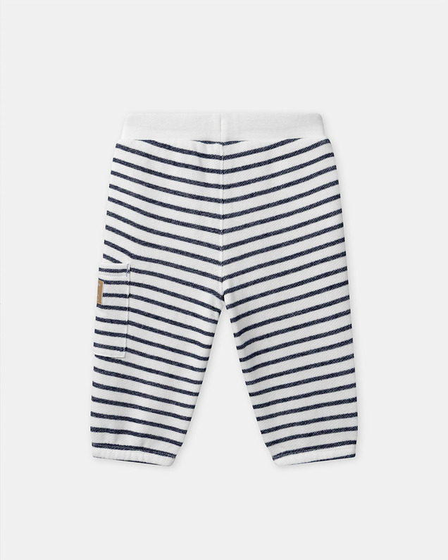 Jogging à rayures avec cordon Coloris bleu marine Sergent Major