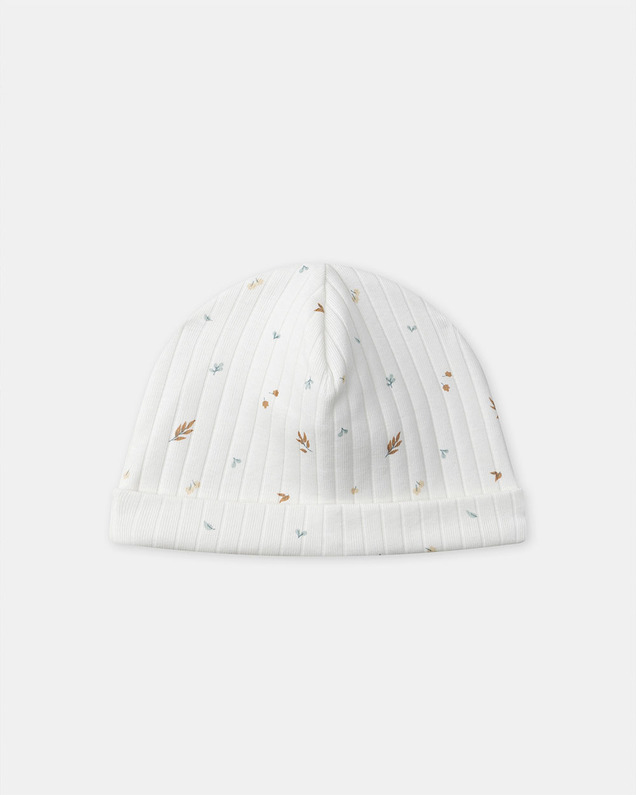 Ensemble haut, pantalon et bonnet imprimé feuillage Coloris écru Sergent Major