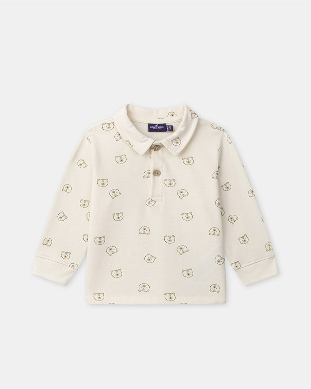 Polo imprimé ours Coloris écru Sergent Major