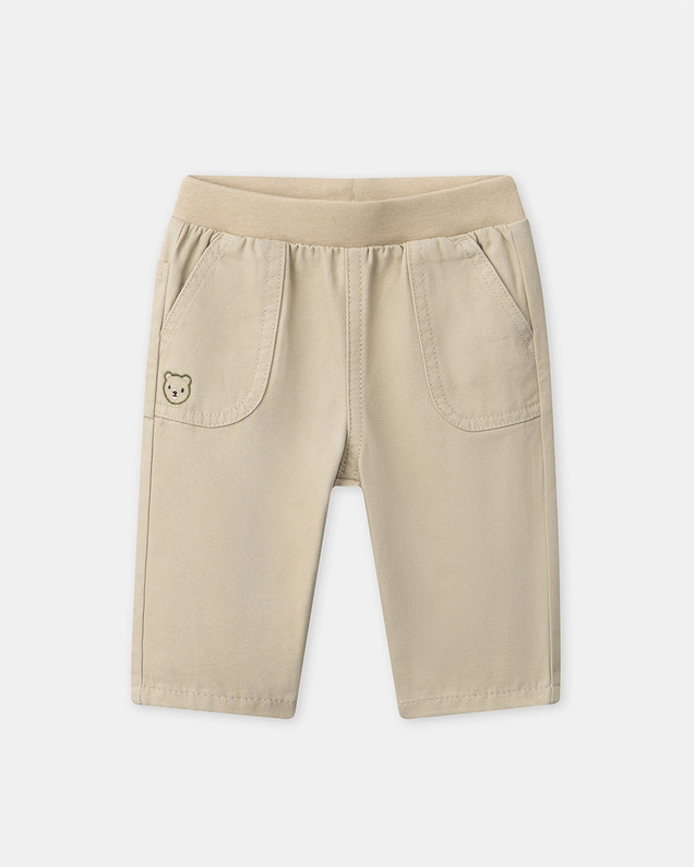 Pantalon avec broderie ourson Coloris beige Sergent Major