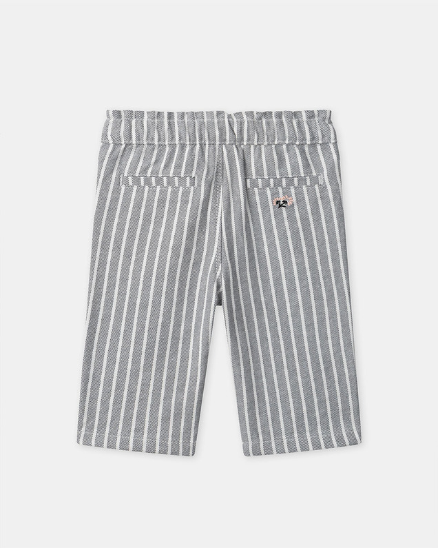 Pantalon flare à rayures Coloris gris Sergent Major