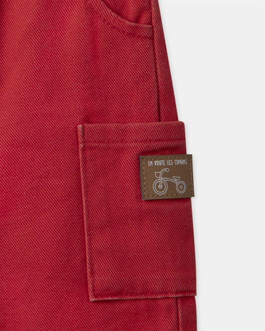 Pantalon en twill Coloris rouge  Sergent Major