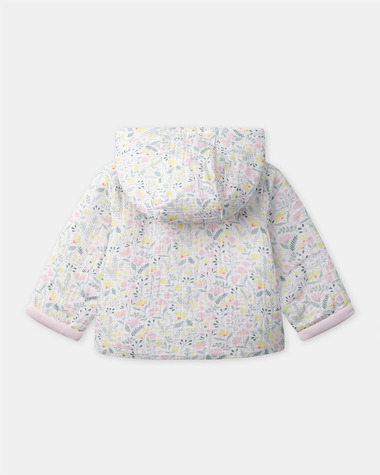 Veste &agrave; capuche imprim&eacute; fleuri Coloris rose  Sergent Major