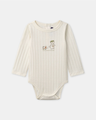 Body imprim&eacute; ours Coloris &eacute;cru  Sergent Major