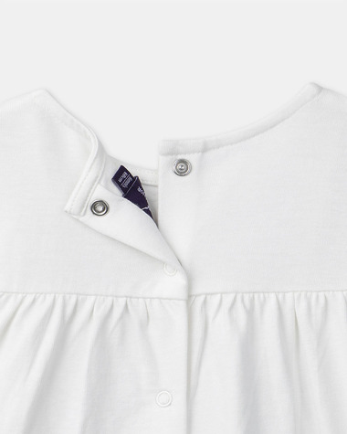Blouse &agrave; broderie fleurs Coloris &eacute;cru  Sergent Major