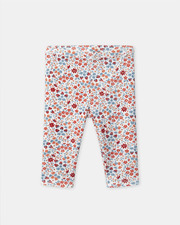 Legging imprimé fleurs et fraises Coloris rouge et bleu Sergent Major