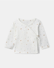 Ensemble haut, pantalon et bonnet imprim&eacute; feuillage Coloris &eacute;cru  Sergent Major