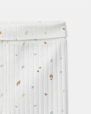 Ensemble haut, pantalon et bonnet imprim&eacute; feuillage Coloris &eacute;cru  Sergent Major