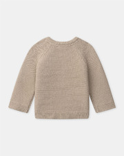 Pull à broderie ours Coloris beige Sergent Major