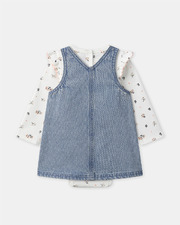 Ensemble chasuble denim + body Coloris bleu Sergent Major