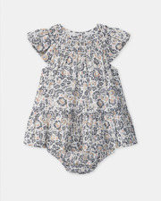 Robe et bloomer imprimé fleuri Coloris gris Sergent Major