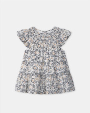 Robe et bloomer imprimé fleuri Coloris gris Sergent Major