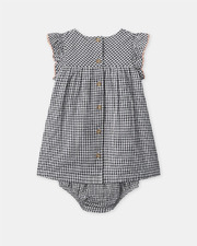 Robe et bloomer vichy Coloris gris foncé Sergent Major