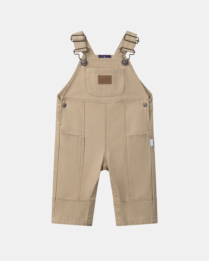 Salopette longue en coton Coloris beige Sergent Major