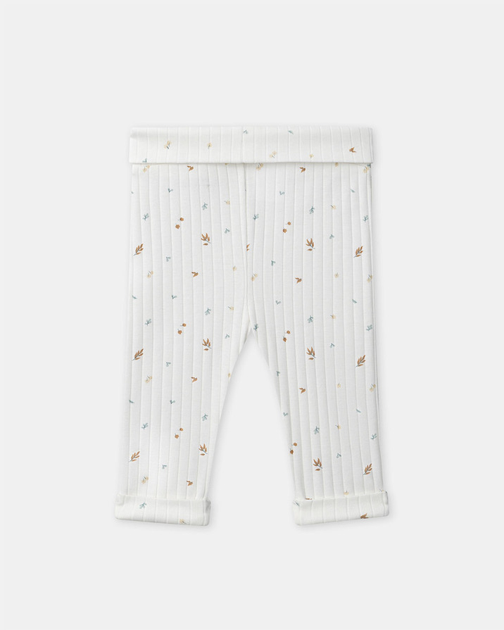 Ensemble haut, pantalon et bonnet imprim&eacute; feuillage Coloris &eacute;cru  Sergent Major