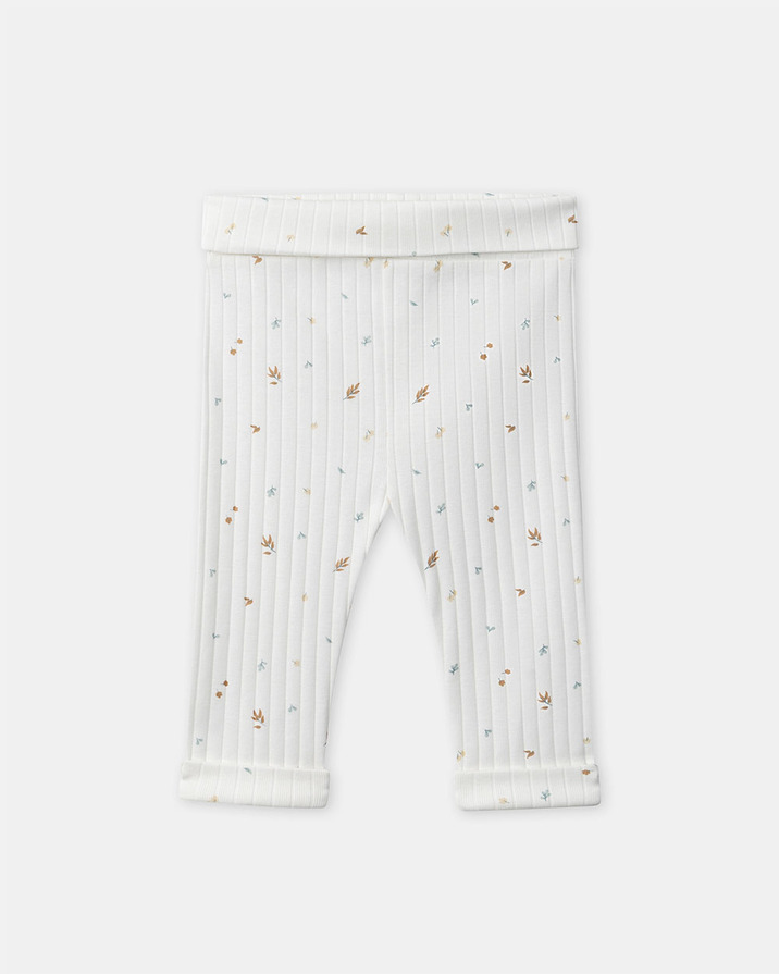 Ensemble haut, pantalon et bonnet imprim&eacute; feuillage Coloris &eacute;cru  Sergent Major