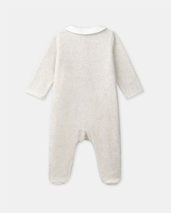 Grenouillère à broderie girafe Coloris beige Sergent Major