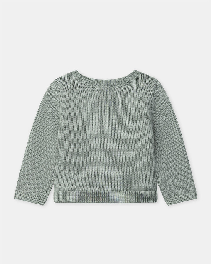 Cardigan ajouré à volant Coloris vert Sergent Major