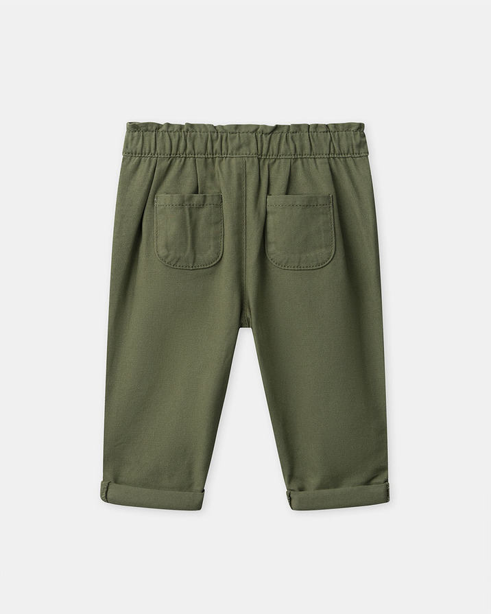 Pantalon en twill ajustable Coloris kaki Sergent Major