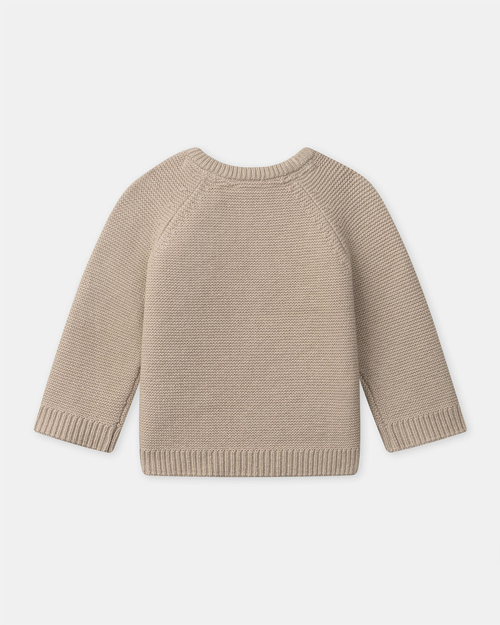 Pull à broderie ours Coloris beige Sergent Major
