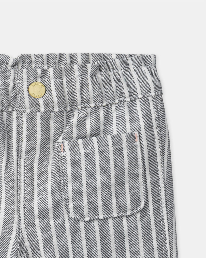 Pantalon flare à rayures Coloris gris Sergent Major