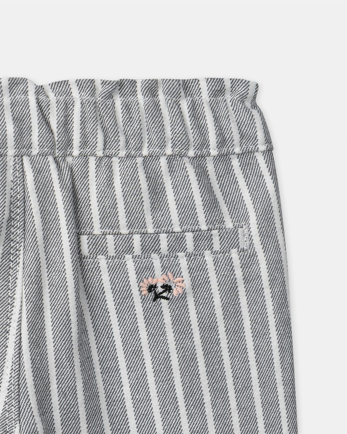 Pantalon flare à rayures Coloris gris Sergent Major